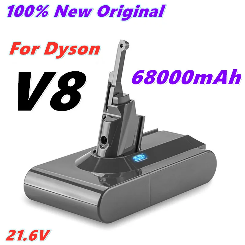 dyson V8 68000mAh 21.6 V Pil aracı güç Pil V8 serisi, v8 Kabarık Li-ion SV10 Elektrikli Süpürge şarj edilebilir pil L70