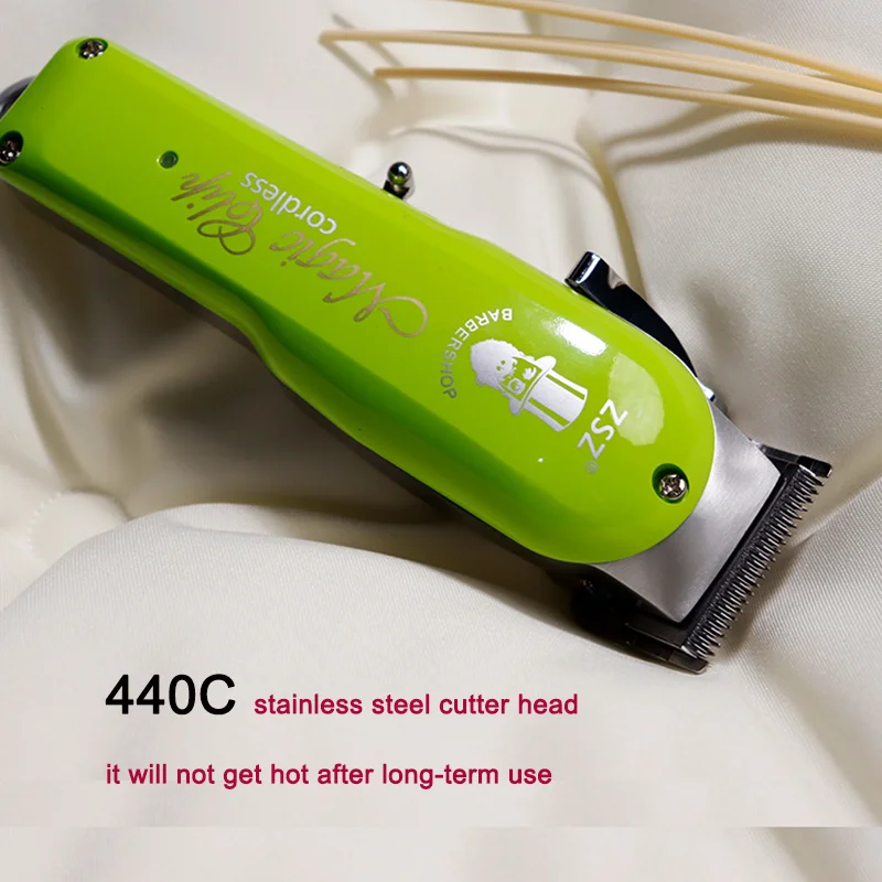 ZSZ F50 Profesyonel saç makasları Erkekler İçin, Akülü Saç Kesimi Makinesi Berberler İçin, Elektrikli Saç Düzeltici Saç Kesme Aletleri 7200rpm