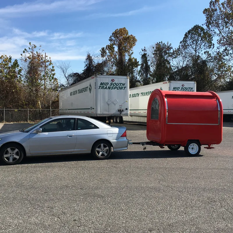Mobil gıda kamyonları Satılık Yeni yemek arabası Römork Gıda Sepeti ABD'de Sıcak Satış