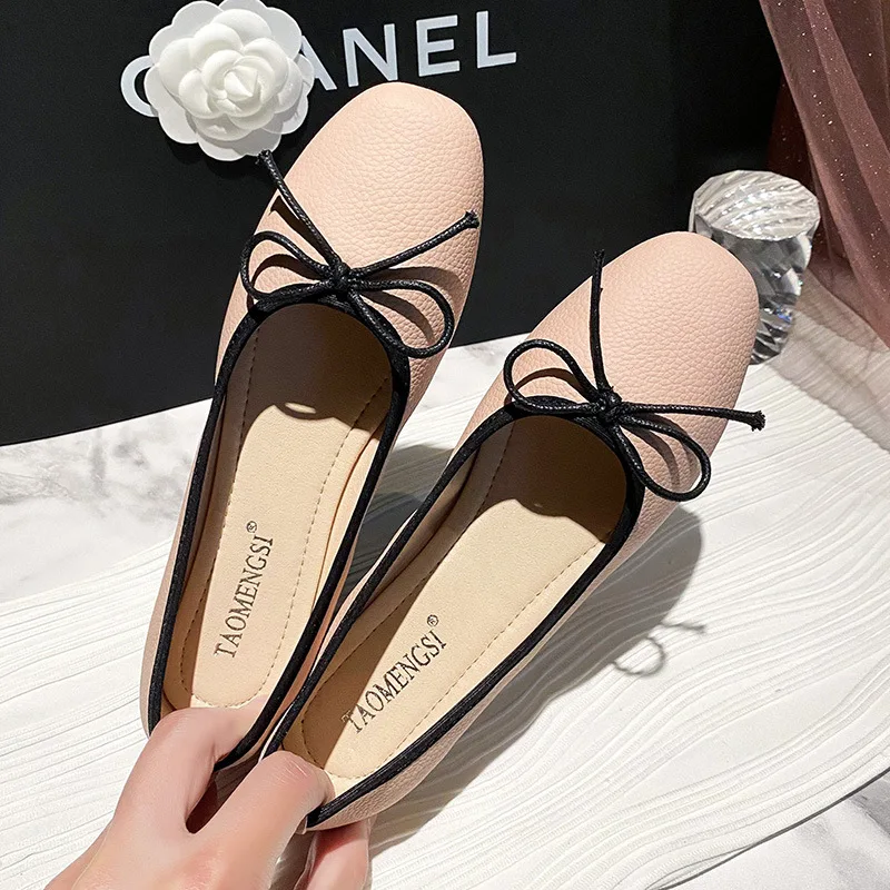 Yay Kare Ayak Bale Daireler kadın Tek ayakkabı Loafer'lar Zapatos De Mujer Mary Jane Ayakkabı Siyah Topuklu Ayakkabı Kadın Sandalet