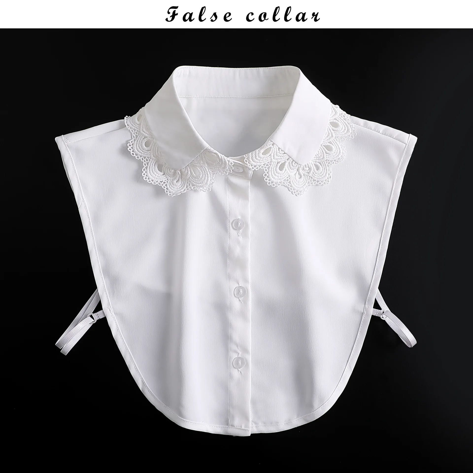 Yaz Gömlek Sahte Yaka Kadın Gömlek Ayrılabilir Yaka Bluz Yaka Yaka Düz Renk Çıkarılabilir Giysi Aksesuarları