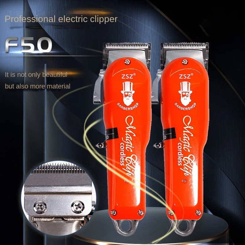 ZSZ F50 Profesyonel saç makasları Erkekler İçin, Akülü Saç Kesimi Makinesi Berberler İçin, Elektrikli Saç Düzeltici Saç Kesme Aletleri 7200rpm