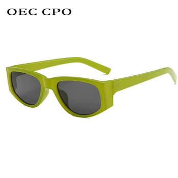 OEC CPO Vintage Kedi Göz Güneş Gözlüğü Kadın Moda Küçük Ultralight güneş gözlüğü Kadın Shades Punk Gözlük Oculos UV400