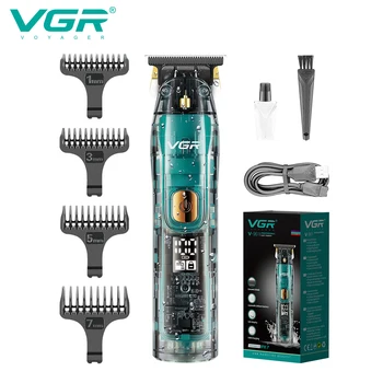 VGR Saç Düzeltici Profesyonel Düzeltici şarj edilebilir Saç Kesme Makinesi Su Geçirmez Saç Kesme Makinesi T-Blade Giyotin Erkekler için V-961