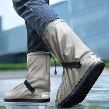 Yağmur geçirmez Ayakkabı Kapağı PVC Açık Bisiklet Su Geçirmez Kaymaz Ayakkabı Kapağı Yağmurda aşınmaya dayanıklı Yağmur geçirmez Ayakkabı Kapağı
