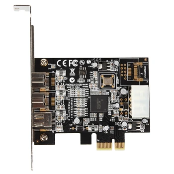 PCI Express 3 Port Video Yakalama Kartı Firewire 1394B ve 1394A Pcıe 1. 1X1 Kart TI XIO2213B Yonga Seti