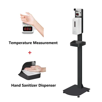 Elektrikli Sensör Otomatik dezenfektan Sıvı Sabunluk El Dezenfektanı Sprey Alkol Dağıtıcı Zemin Standı ile