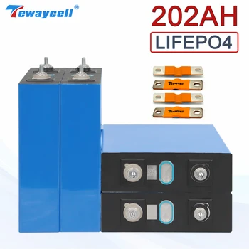 LS 202Ah 3.2 V 200AH Lifepo4 Pil Lityum Demir Fosfat Şarj Edilebilir Sınıf A Hücre Güneş Depolama golf arabası RV Tekne AB Vergi Ücretsiz
