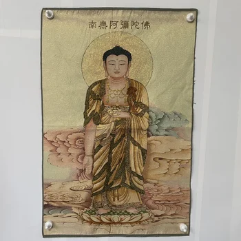 Çin Nakış İpek Thangka Fengshui Servet 