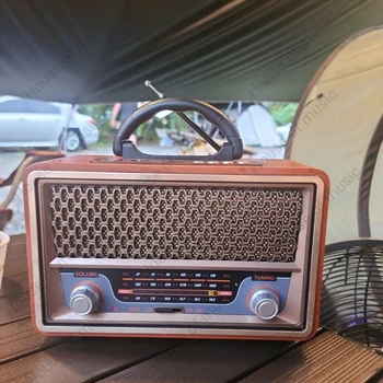 M - 157BT FM AM SW 3 Bant Radyo Vintage Retro Ahşap Masa Radyo Kaydedici MP3 Çalar Açık Havada Taşınabilir kablosuz bluetooth Hoparlörler