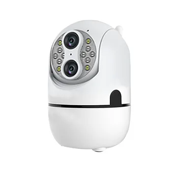 4MP IPC360 EV APP Çift Lens 10X Zoom Tam Renkli Gece Görüş PTZ IP Dome Kamera Ev Güvenlik CCTV bebek izleme monitörü