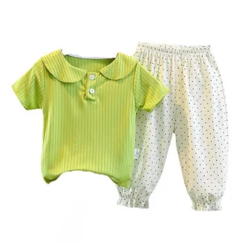 Yeni Yaz Bebek Giysileri Takım Elbise Çocuk Kız günlük t-Shirt Şort 2 adet / takım Toddler Spor Kostüm Bebek Kıyafetleri Çocuklar Eşofman