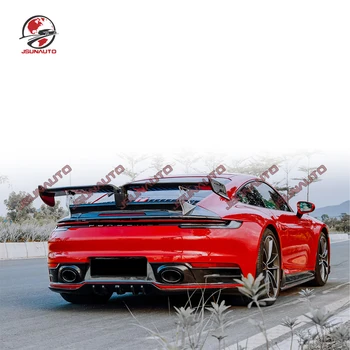 Yeni 911 Carrera Karbon fiber rüzgarlık T Stil Karbon Arka Bagaj Kanat Porsche 911 992 2019-2023 İçin FRP Bagaj Dudak Bodykit