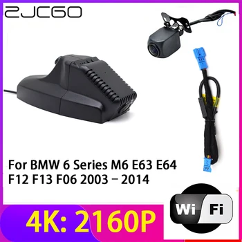 ZJCGO 4K 2160P Çizgi Kam araba dvr'ı Kamera 2 Lens Kaydedici Wifi Gece Görüş BMW 6 Serisi için M6 E63 E64 F12 F13 F06 2003-2014