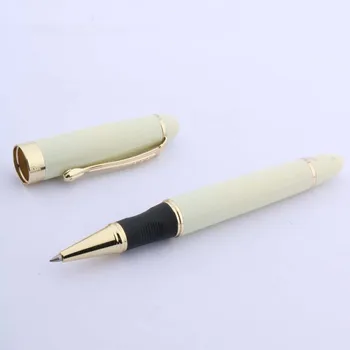 JİNHAO X450 fildişi beyaz Orta altın Metal tükenmez kalem