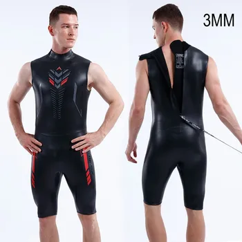 3MM Erkekler Tek Parça Yüzme Bisiklet Koşu Rekabet Triatlon Giysileri Tüplü Açık Spor Spearfishing Sörf dalgıç kıyafeti