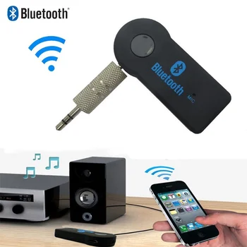 Araba AUX Bluetooth 5.0 Ses Adaptörü 3.5 mm Jack Alıcı Verici Eller Serbest Kulaklık Alıcısı Oto Aksesuarları