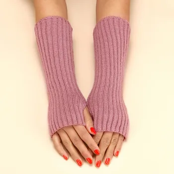 Y2k Parmaksız Eldivenler kadın eldiven kadın örme eldiven kol kış ısıtıcıları Japon Goth ayak bileği bilek kollu Harajuku eldiven