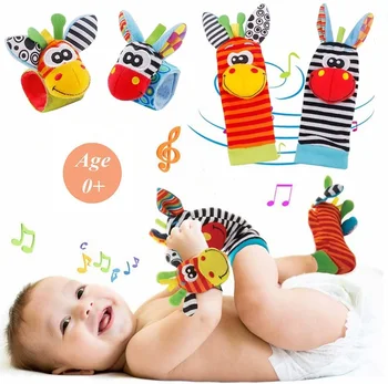 Bebek oyuncakları 0-12 Ay Bebek Çocuk Çorap Bilek Kayışı Çıngıraklar Oyuncak Bebek Duyusal Oyuncaklar Bebekler Aksesuarları Yenidoğan Çıngırak Oyuncaklar