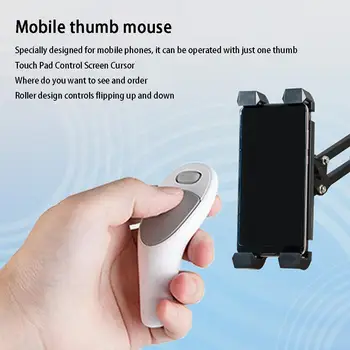 Mobil Başparmak Fare Tembel Kişi Fırçalar Video Phablet Parmak Fare Kontrolü Uzaktan Ergonomik Tip-C Bluetooth Mini Z8D0