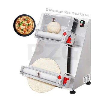 Elektrikli Yarı Otomatik hamur açma makinesi Tabakalama Pizza Şekillendirme Makinesi Pizza Hamur Basın Pizza Haddeleme Makinesi Hamur Basın Pizza
