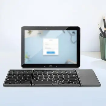 Kullanışlı Hassas Katlanabilir Cep tablet telefon Klavye X makas Ayak Anahtar Uzun Bekleme Katlanır Klavye Ofis Malzemeleri