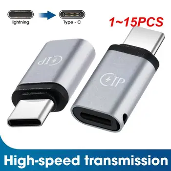 1~15 ADET Dişi Tip-C Erkek Kablo Adaptörü 5V 2.1 A İphone 14 USB C Aydınlatma Konektörü Huawei P30 Kablosu
