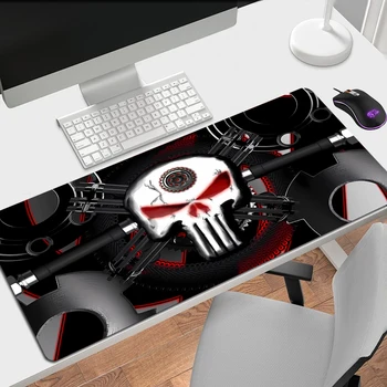 Anime Punisher kafatası Oyun Mouse Pad Oyun XL Özel HD Ev Mousepad XXL MousePads Yumuşak Anti Kayma Ofis Kauçuk PC Fare Pedi