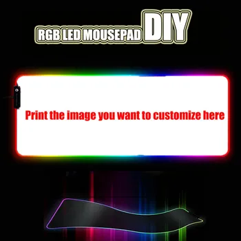 Özel Mouse Pad DIY LED Büyük Oyun RGB Mousepad Dizüstü sümen Kauçuk Oyuncular Hız Sürümü Kenar Kontrol Oyuncu fare altlığı