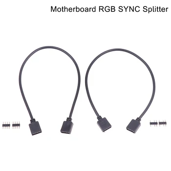 Anakart RGB SYNC Splitter 12V 4Pın 5V 3Pın RGB/ARGB SYNC HUB Transferi Uzatma Kablosu PC Kasa Aksesuarları