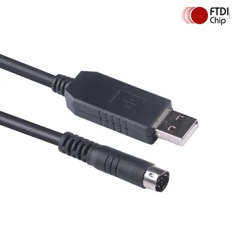 Endüstriyel FTDI FT232RL USB 8 Pin Dın Konektörü Seri İndirme Kablosu Kenwood Radyo için PG-5G PG-5H TM-D710 TM-V71 RC-D710