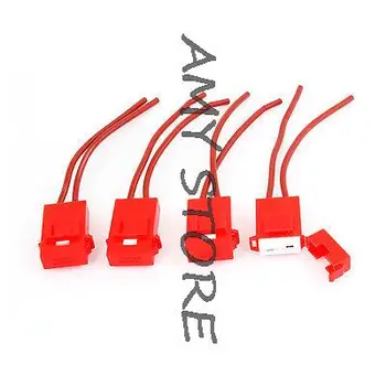 Araba için Kırmızı Plastik Kabuk Kaplı ATC Blade Inline Sigorta Tutucu