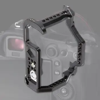 Kamera kafesi Tam Kaplama Yüksek Mukavemetli Alüminyum Alaşımlı Tam Kaplama Hood Kafes Canon EOS R6 EOS R5 kamera kafesi