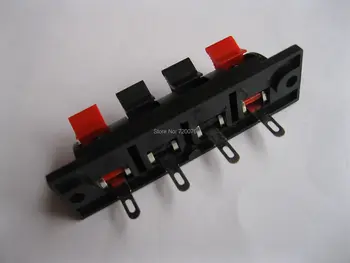 100 adet WP İtme Tipi Hoparlör Terminal Kartı Konektörü 64.5 mm x 17.6 mm 4 pin WP4-7