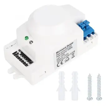 Hareket sensörlü ışık Anahtarı SK-600 5.8 GHz HF Sistemi LED Mikrodalga 360 Derece Radar Vücut hareket dedektörü 220-240V 