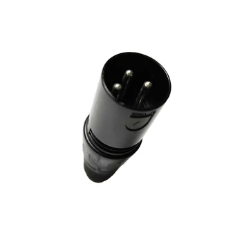 NCHTEK XLR 3Pin Erkek Fiş Kablosu Uç Konnektörü-Siyah NİKEL Pin / 1 ADET