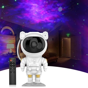 Yeni Astronot Yıldızlı Gökyüzü Projeksiyon Lambası LED Galaxy Yıldızlı Projektör Gece yatak odası lambaları Dekorasyon çocuk Tatil Hediye
