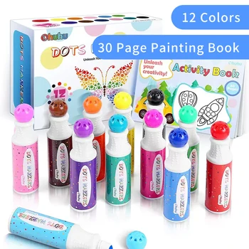 Ohuhu Nokta Makineleri Bingo Kalem Mini Graffiti Akan Kalem Yıkanabilir Boya İmza Kalem Suluboya Kalem çocuk Boyama Araçları Çocuklar