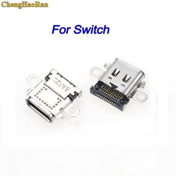 ChengHaoRan 10 ADET USB Tip-C Şarj Şarj Soketi Bağlantı Noktası Güç Konektörü NS Nintendo anahtarı Konsolu