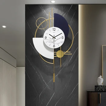 Büyük 3d duvar saatleri Modern Dekoratif Mutfak çalar saat Lüks Estetik Duvar Duvar Saati Oturma Odası Dekorasyon 50MQWC