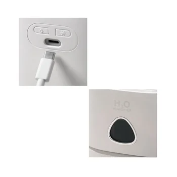 Taşınabilir Mini difüzör USB Hava nemlendirici yağ gece lambası soğuk Mist Maker püskürtücü hediye beyaz