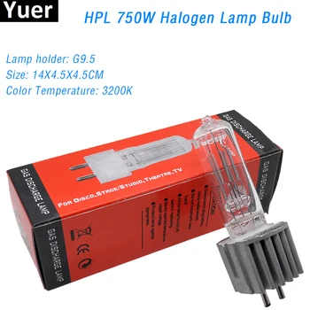 HPL 750 W Watt G9. 5 230 V Fabrika Ücretsiz kargo sahne lamba ışığı ampul halojen lamba ampulü Profesyonel hareketli kafa ışık lamba ampulü s