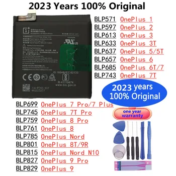 2023 Yıl Yeni Orijinal Pil OnePlus 1 2 3 3T 5 5T 6 6T 7 Pro 7Pro 7 Artı Artı 7T Pro 8 Pro 8T 9R Nord N10 9 Pro Piller