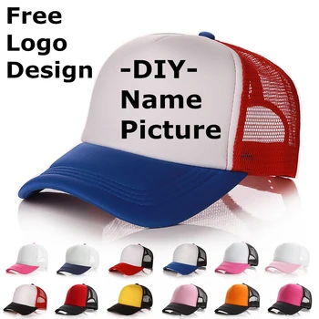 Fabrika Fiyatı! Ücretsiz Özel LOGO Profesyonel Tasarım şoför şapkası beyzbol şapkası Erkek Kadın Boş Örgü Ayarlanabilir Şapka Yetişkin gorras