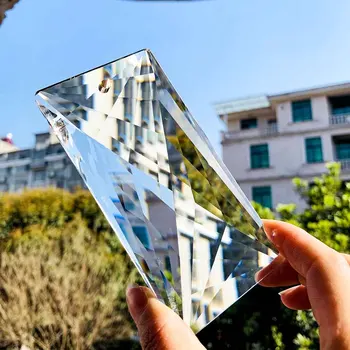 120mm Suncatcher Kristal Prizma Avize Kolye Parti Süs Cam Sanatı Yönlü Asılı Xms 5 inç Ev Düğün Dekor
