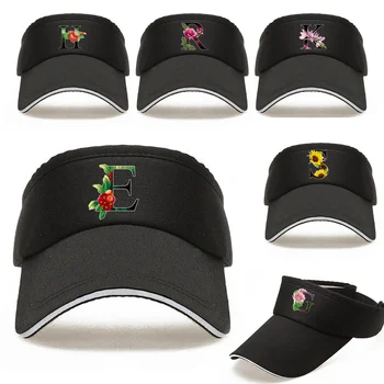 Ayarlanabilir Pamuk Boş Üst Kapağı Kadın UV geçirmez Siperliği Şapka Erkekler Spor Tenis Beyzbol Kapaklar Yaz Çiçek Renkli Baskı Hava güneş şapkası