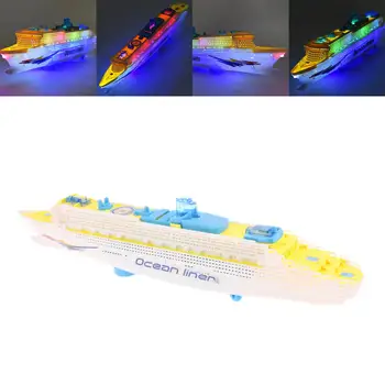 Elektrikli Liner oyuncak yanıp sönen LED ışıklar sesler gemi tekne modelleri