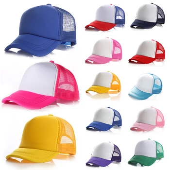 Yeni Örgü beyzbol şapkası s Ayarlanabilir kamyon şoförü şapkası Çocuklar seyahat Güneş Koruyucu Şapka Yaz Net Şapka Nefes beyzbol şapkası s özel Logo