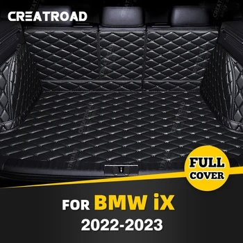 Otomatik Tam Kapsama Gövde Mat BMW iX 2022 2023 İçin Deri Araba bot kılıfı Pad Kargo Astarı İç Koruyucu Aksesuarları