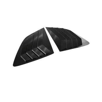 2 ADET Yarış Tarzı Arka Yan Pencere Panjurları Hava Firar Scoop Shades Paneli Kapak Trim Honda CRV 2023 için, ABS Siyah